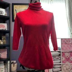 NWOT DG2 by Diane gilman 3/4 turtle neck sweater S